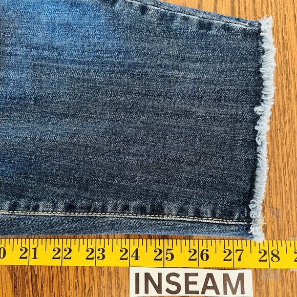 EVRY Women's Stretch Skinny Blue Denim Jeans Plus Size 24W High Rise Raw Hem - Picture 6 of 10